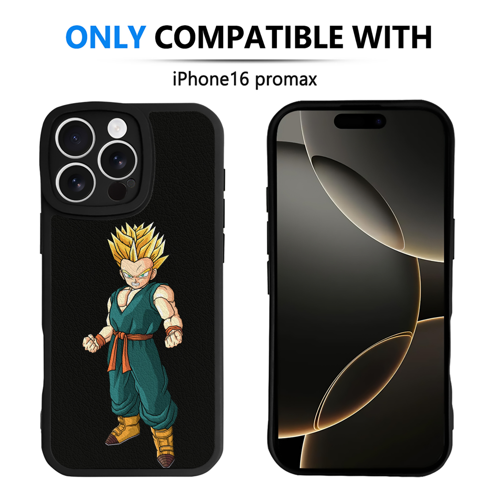 （画像用） ドラゴンボール DRAGON BALL 【iPhone 16シリーズ対応】シリコンスマホケース（レザー調） 材質：シリコン